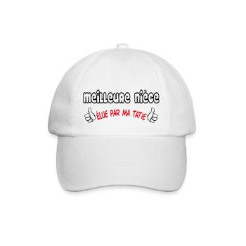 Best Niece - Baseball Cap - white/white - Front