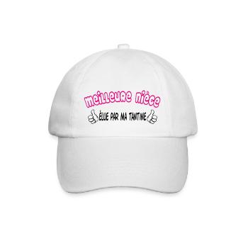 Best Niece - Baseball Cap - white/white - Front