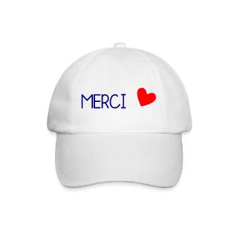 MAÎTRESSE. MAITRE. MERCI. MERCI MAÎTRESSE. MAITRES - Casquette classique - blanc/blanc - Devant