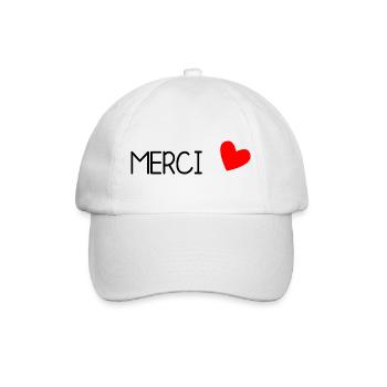 MERCI. MAÎTRESSE. MAÎTRE. MERCI MAÎTRESSE - Casquette classique - blanc/blanc - Devant