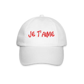 ICH LIEBE DICH. LIEBE. PAAR. GERADE VERHEIRATET. Junggesellinnenabschied - Baseballkappe - Weiß/Weiß - Vorne