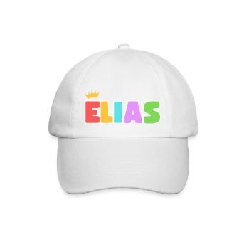 Elias! Customizable - Baseball Cap - white/white - Front