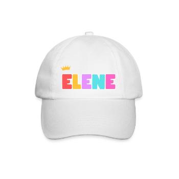 Elene! Customizable - Baseball Cap - white/white - Front