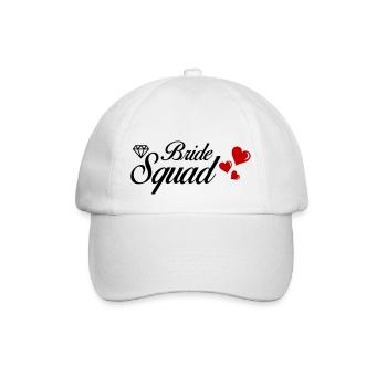 Bride Squad - Baseball Cap - white/white - Front