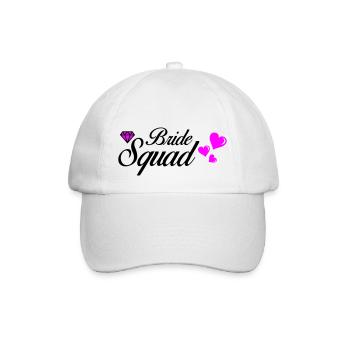 Bride Squad 02 - Baseball Cap - white/white - Front