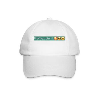 Profitez bien ! - Casquette classique - blanc/blanc - Devant