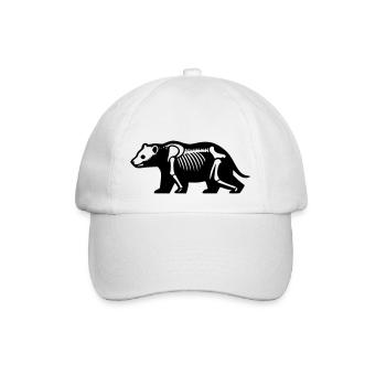 Skeleton Bear - Baseball Cap - white/white - Front