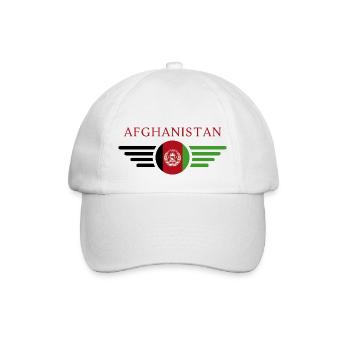 J’aime l’Afghanistan, T-shirt design de style élégance - Casquette classique - blanc/blanc - Devant