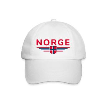 J’aime la tenue T-shirt design Norvège - Casquette classique - blanc/blanc - Devant