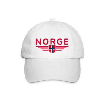 J’aime la tenue T-shirt design Norvège - Casquette classique - blanc/blanc - Devant
