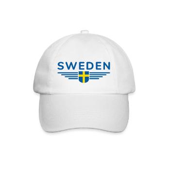 I Love Sweden, Design Outfit T-Shirt - Baseball Cap - white/white - Front