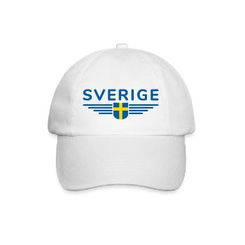 Schweden T-Shirt Design, Skandinavische Schönheit - Baseballkappe - Weiß/Weiß - Vorne
