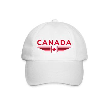 Canada T-Shirt Outfit Design, Nature & Freedom - Baseball Cap - white/white - Front