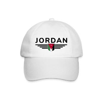 Jordan Amman Fan Outfit T-Shirt Design Gift - Baseball Cap - white/white - Front