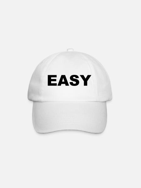 EASY - Baseball Cap - white/white