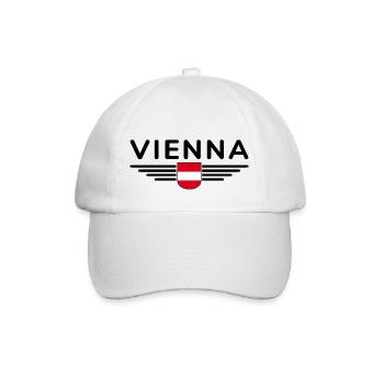 Vienna Austria Flag T Shirt Outfit Design - Baseball Cap - white/white - Front
