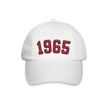Année de naissance sport 1965 - Casquette classique - blanc/blanc - Devant