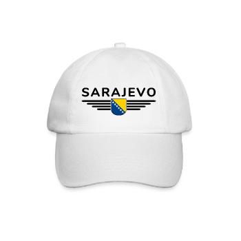 Sarajevo Bosnia Fan T-Shirt - Baseball Cap - white/white - Front
