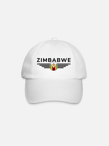 Zimbabwe T-shirt for Africa fans - Baseball Cap - white/white