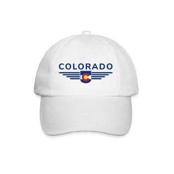 Colorado Fan T-Shirt – Mountains & Adventure - Baseball Cap - white/white - Front