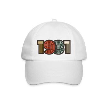 1931 Retro Vintage - Baseball Cap - white/white - Front
