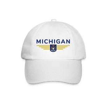 Michigan Fan T-Shirt – Parfait pour les vrais fans ! - Casquette classique - blanc/blanc - Devant