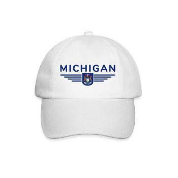 Michigan Fan T-Shirt – Parfait pour les vrais fans ! - Casquette classique - blanc/blanc - Devant