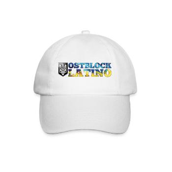 Ostblock Latino Ukrainer Ukraine Geschenk - Baseballkappe - Weiß/Weiß - Vorne