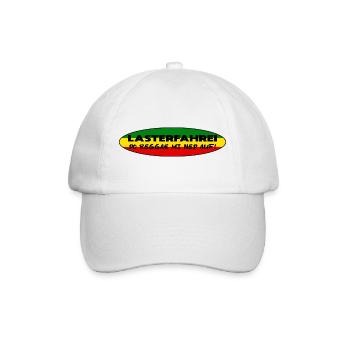 LASTERFAHREI - Do Reggae Mi Ned Auf! REGGAE Oval - Baseballkappe - Weiß/Weiß - Vorne