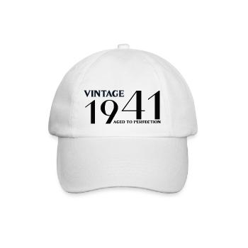 Vintage 1941 aged to perfection - Casquette classique - blanc/blanc - Devant