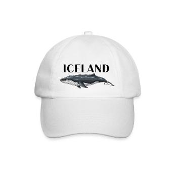 Iceland Wal - Baseballkappe - Weiß/Weiß - Vorne