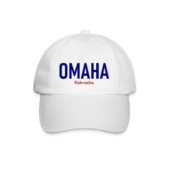 Omaha - Nebraska - États-Unis - États-Unis d’Amérique - Casquette classique - blanc/blanc - Devant