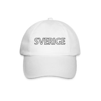 Spring motif with Swedish colors and natural landscapes - Baseball Cap - white/white - Front