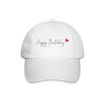 ALLES GUTE ZUM GEBURTSTAG. ALLES GUTE ZUM GEBURTSTAG. JAHRESTAG. - Baseballkappe - Weiß/Weiß - Vorne