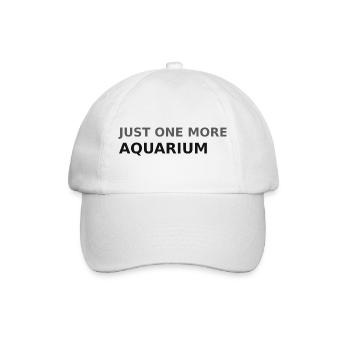 Only one aquarium left - Baseball Cap - white/white - Front