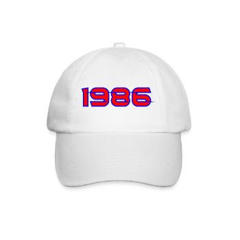 1985 Neon Retro Graffiti - Baseball Cap - white/white - Front