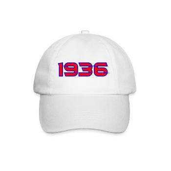 1936 - Baseballkappe - Weiß/Weiß - Vorne