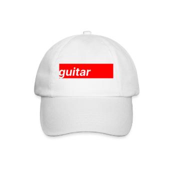 Guitar - Baseball Cap - white/white - Front