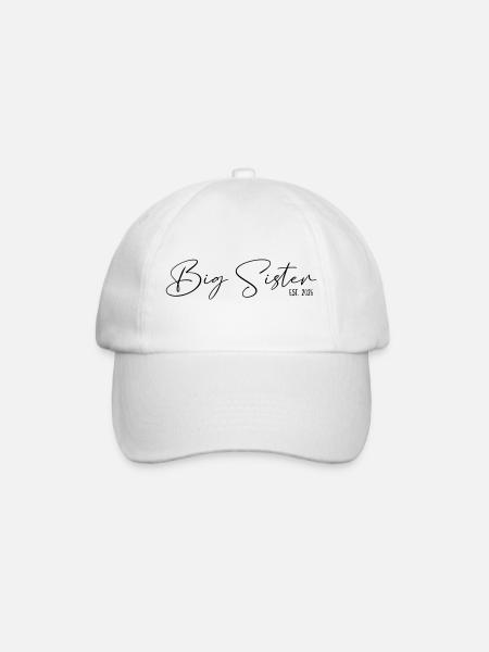 Big Sister est 2026 - Baseball Cap - white/white