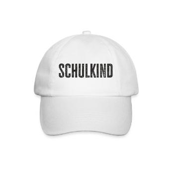 Schoolchild – Perfect for starting school & starting school - Baseball Cap - white/white - Front