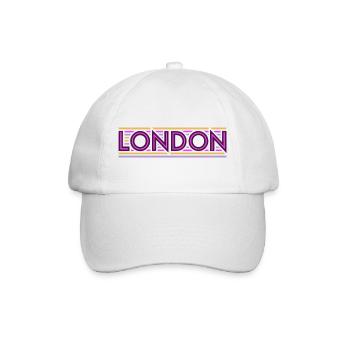 Londres Néon Violet Rayures - Casquette classique - blanc/blanc - Devant