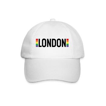 LONDON Urban Rainbow - Baseball Cap - white/white - Front