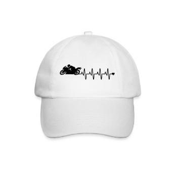 motocyclette - Casquette classique - blanc/blanc - Devant