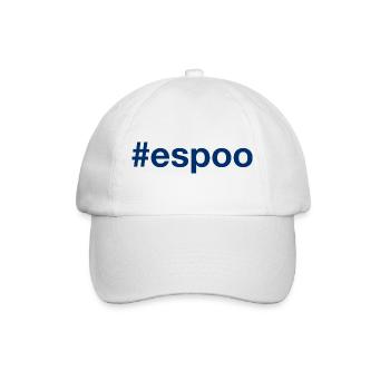 Espoo Suomi Finland Hashtag - Baseball Cap - white/white - Front
