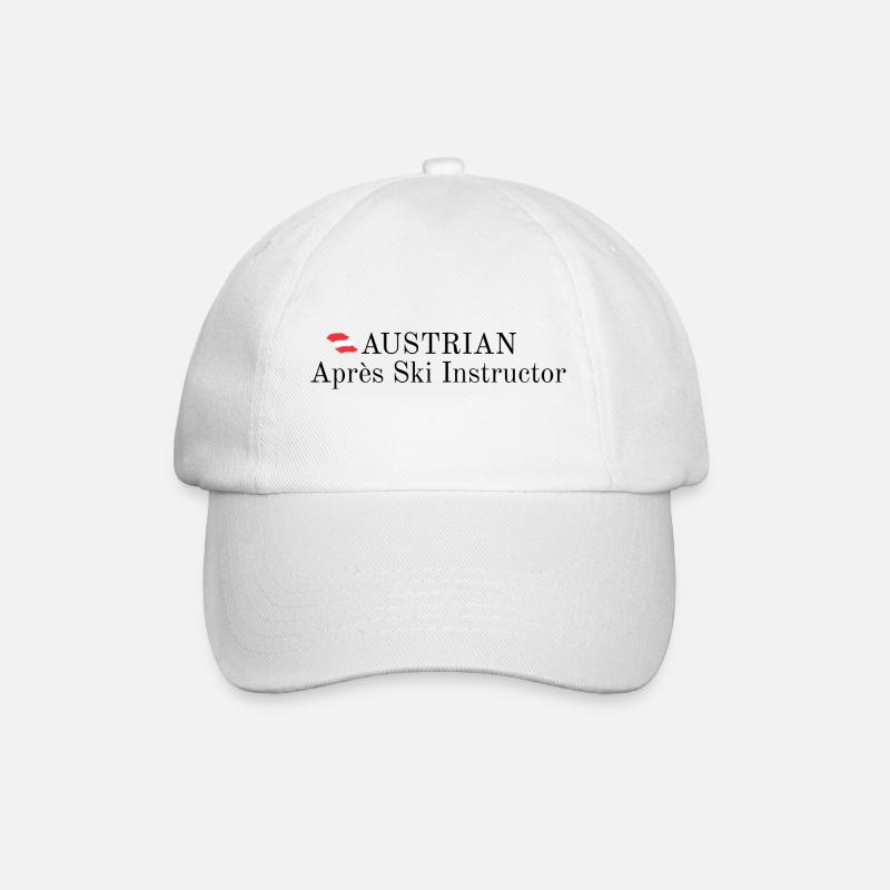 Austrian Apres Ski Instructor - Baseballkappe - Weiß/Weiß