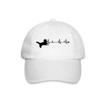 Chien - Casquette classique - blanc/blanc - Devant