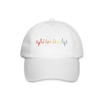 Doglove Heartline - Casquette classique - blanc/blanc - Devant