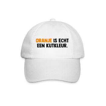 Oranje is echt een Kutkleur - Nederland - Niederla - Baseballkappe - Weiß/Weiß - Vorne