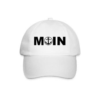 MOIN - Das nordische Motiv - Baseballkappe - Weiß/Weiß - Vorne