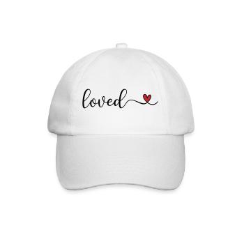 loved - Baseball Cap - white/white - Front